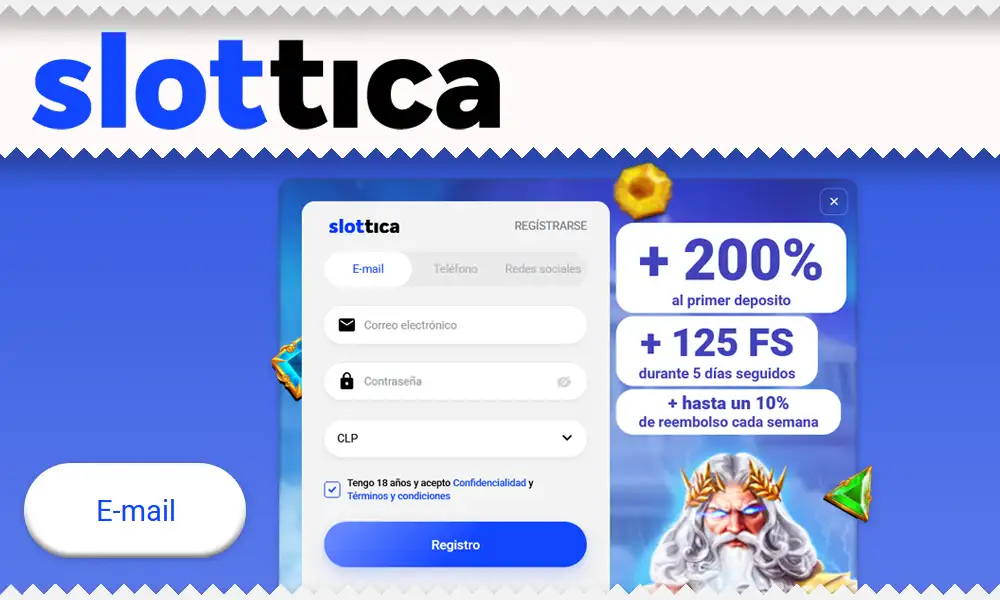 Crea una cuenta con Email Fácil