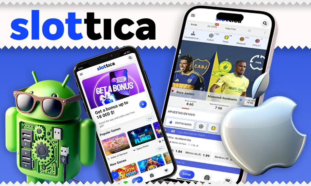 Funciones clave de la aplicación Slottica Chile