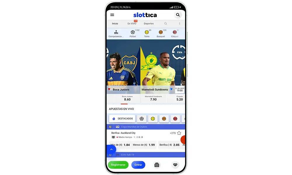 Paso 1 Descarga de Slottica para Android