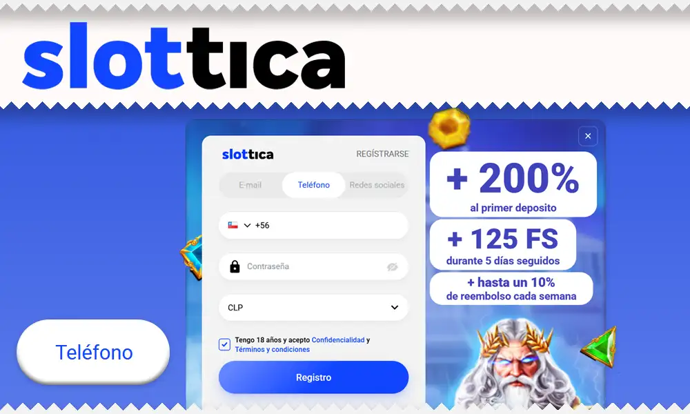 Regístrese con su teléfono móvil en cuestión de segundos.