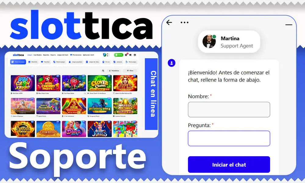 Soporte multicanal completo de Slottica para Chile